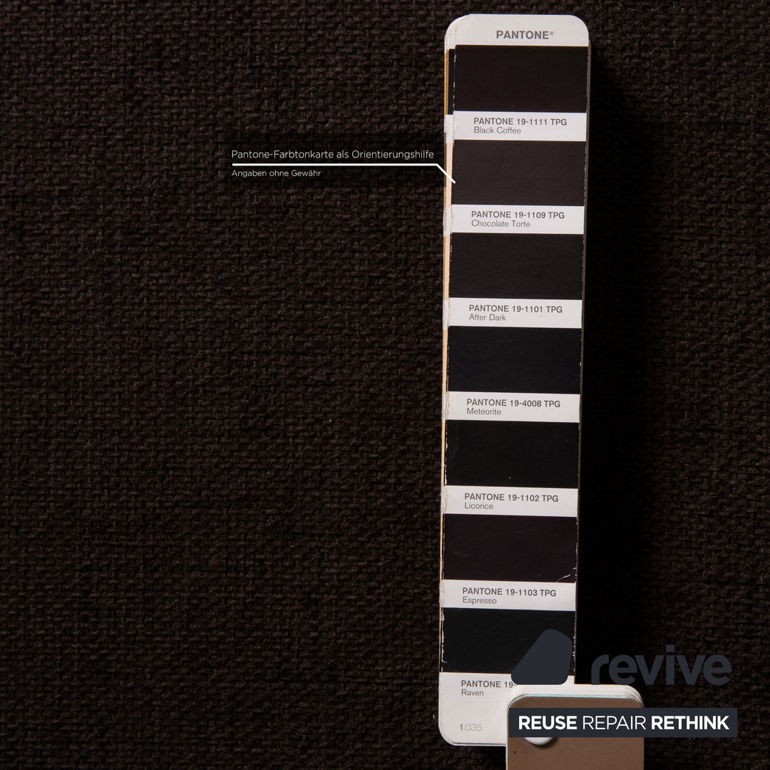 Ewald Schillig Butterfly Stoff Sofa Dunkelbraun Ecksofa Couch