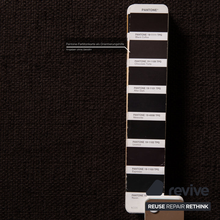 Ewald Schillig Butterfly Stoff Sofa Dunkelbraun Ecksofa Couch