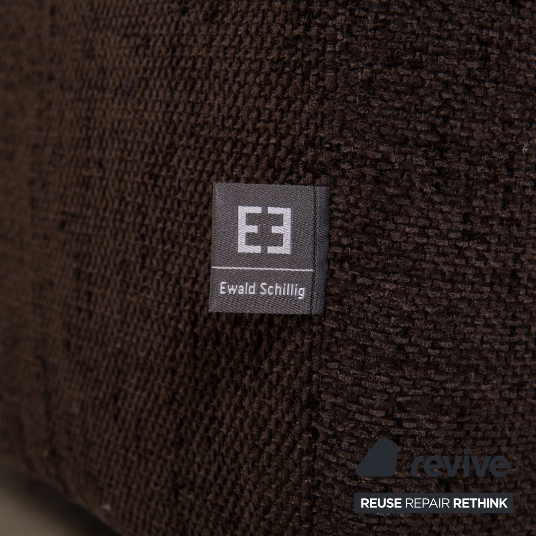 Ewald Schillig Butterfly Stoff Sofa Dunkelbraun Ecksofa Couch