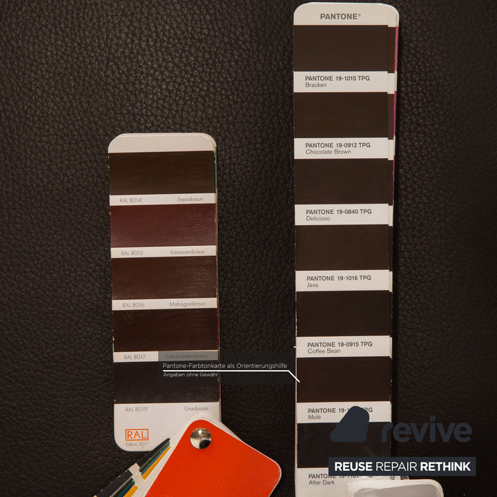 Ewald Schillig Concept Plus Leder Hocker Braun Dunkelbraun