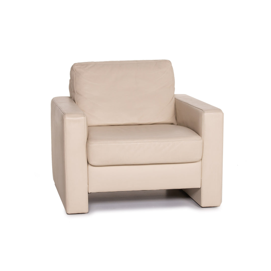 Ewald Schillig Concept Plus leather armchair cream #12548