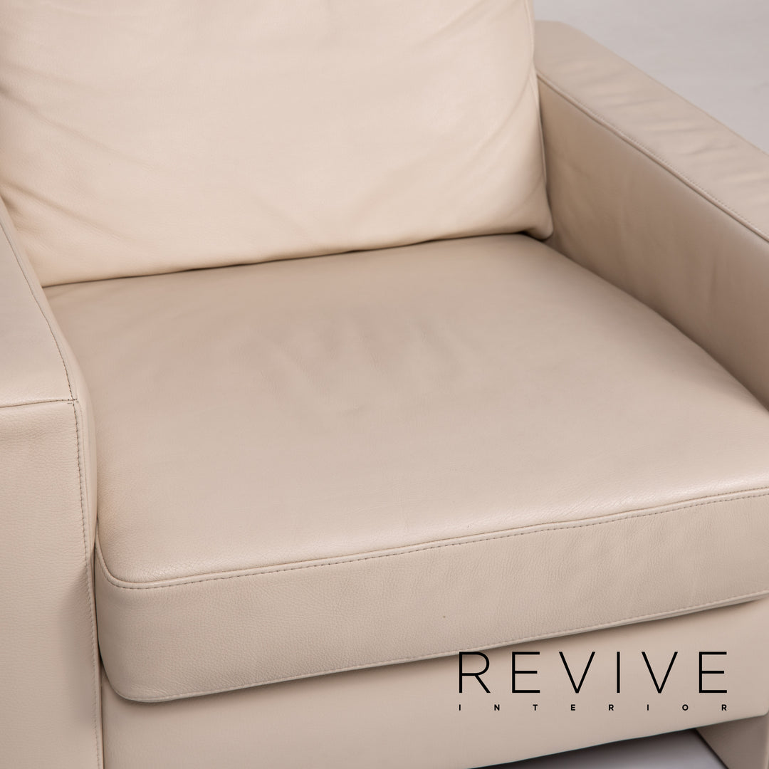 Ewald Schillig Concept Plus leather armchair cream #12548