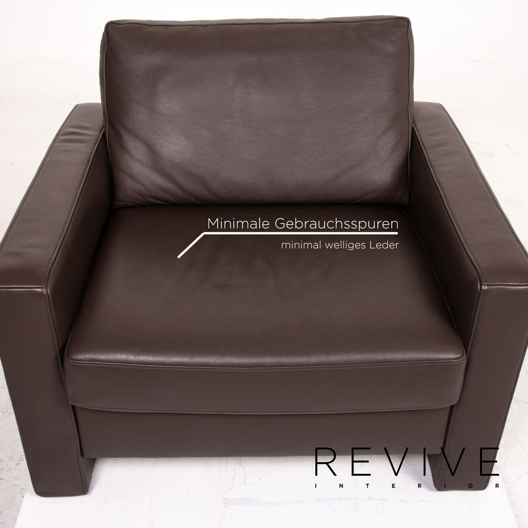 Ewald Schillig Concept Plus Leder Sesssel Braun Dunkelbraun #14907
