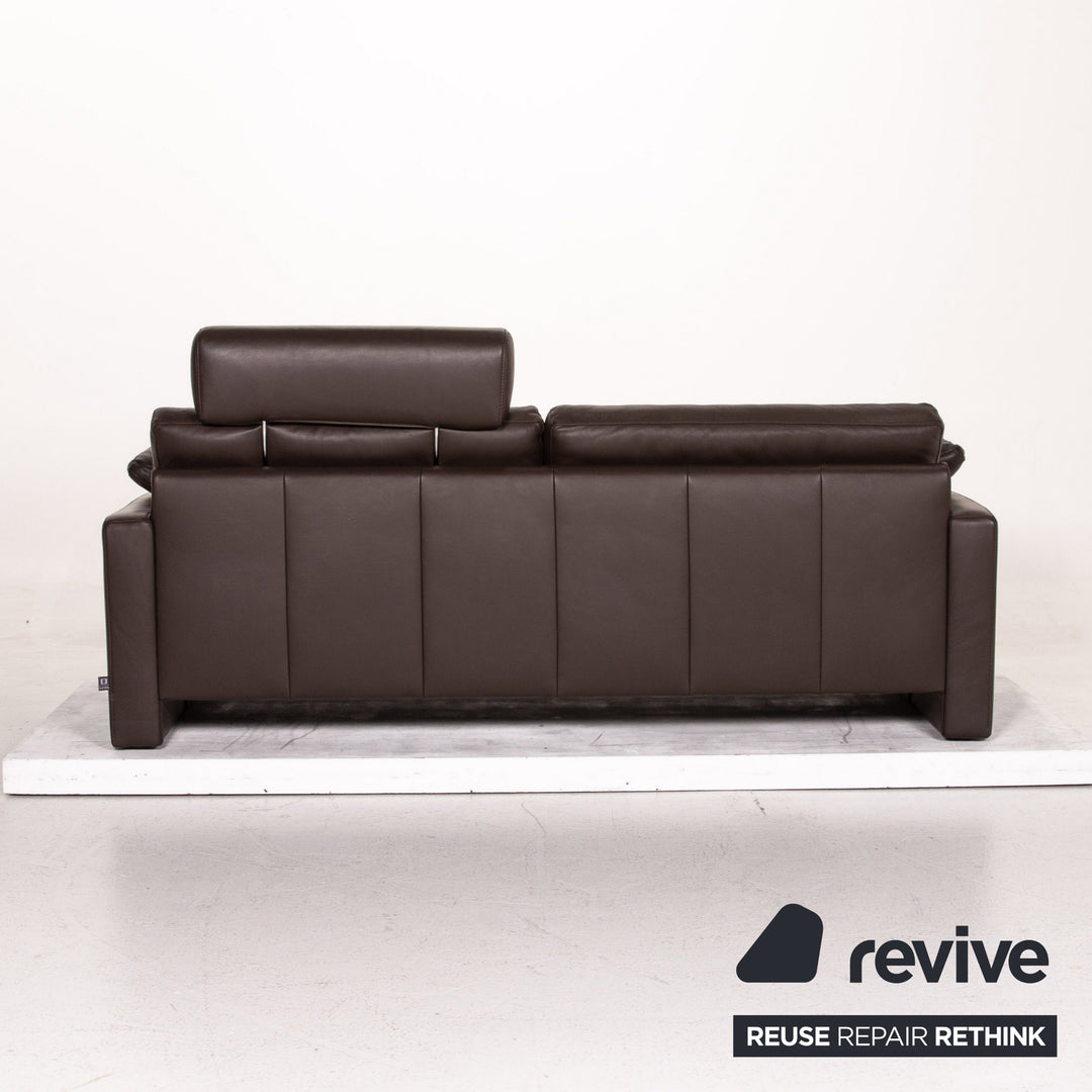 Ewald Schillig Concept Plus Leder Sofa Braun Dunkelbraun Dreisitzer Couch #14905