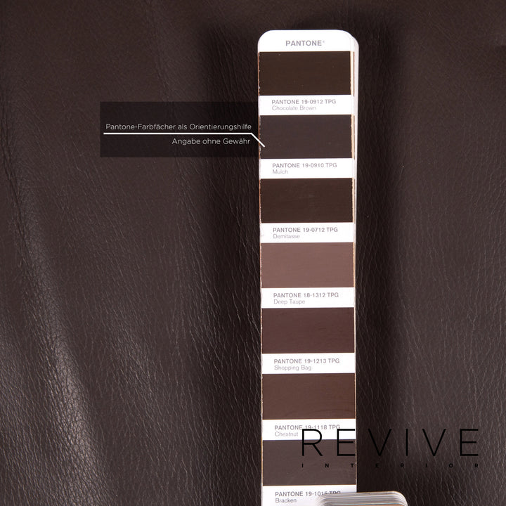 Ewald Schillig Concept Plus Leder Sofa Garnitur Braun Dunkelbraun 1x Dreisitzer 1x Zweisitzer 1x Sessel #15306