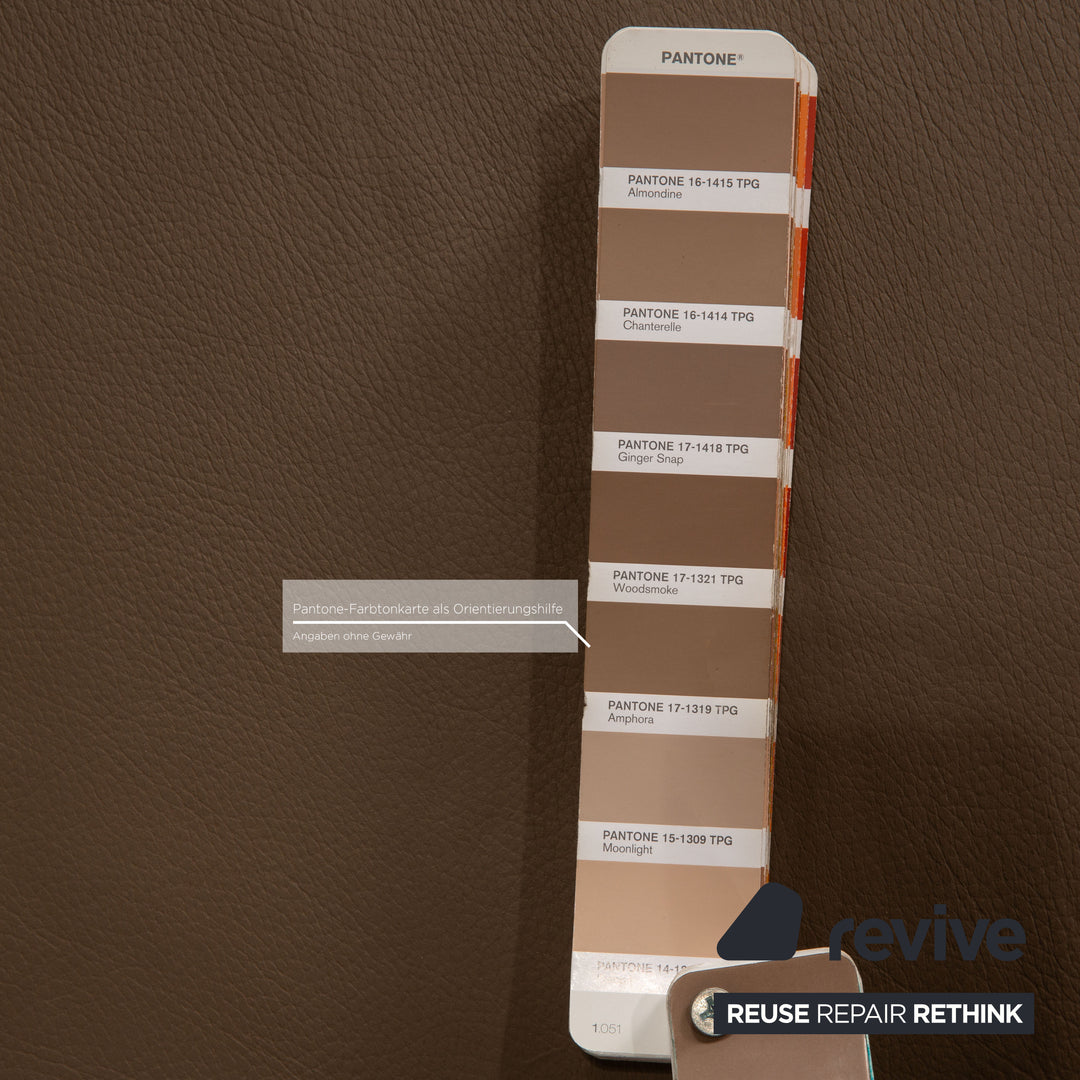 Ewald Schillig Courage Leder Ecksofa Braun Sofa Couch Funktion