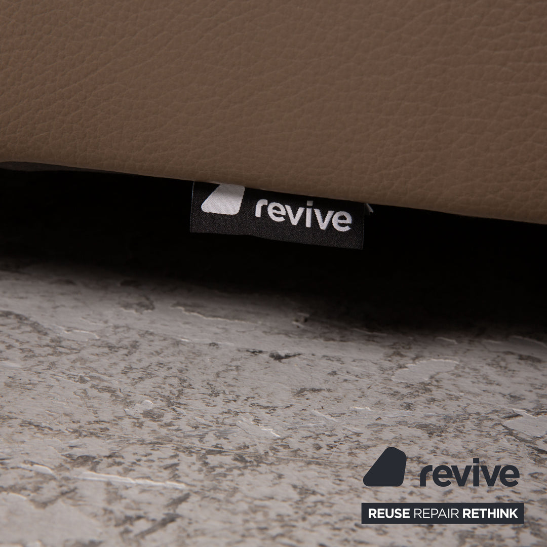 Ewald Schillig Courage Leder Ecksofa Braun Sofa Couch Funktion