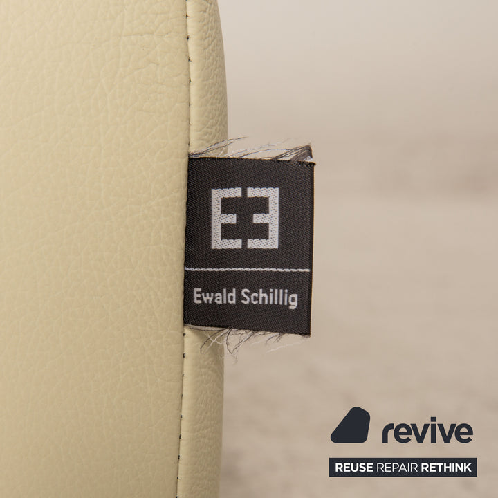 Ewald Schillig Courage Leder Sofa Creme Ecksofa Couch Funktion