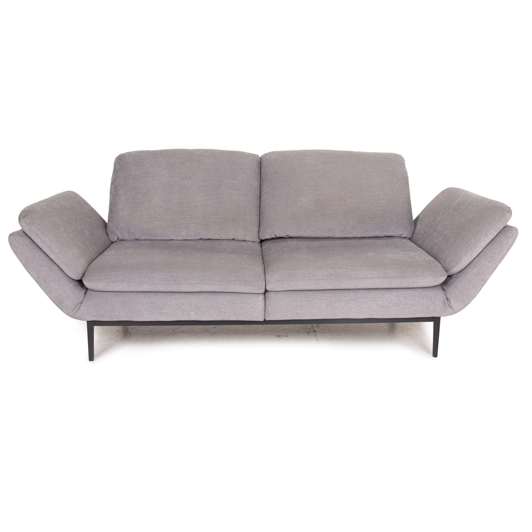 Ewald Schillig Dolce Stoff Sofa Zweisitzer Grau Funktion Couch