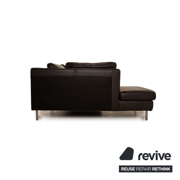 Ewald Schillig Domino Leder Ecksofa Dunkelbraun Sofa Couch