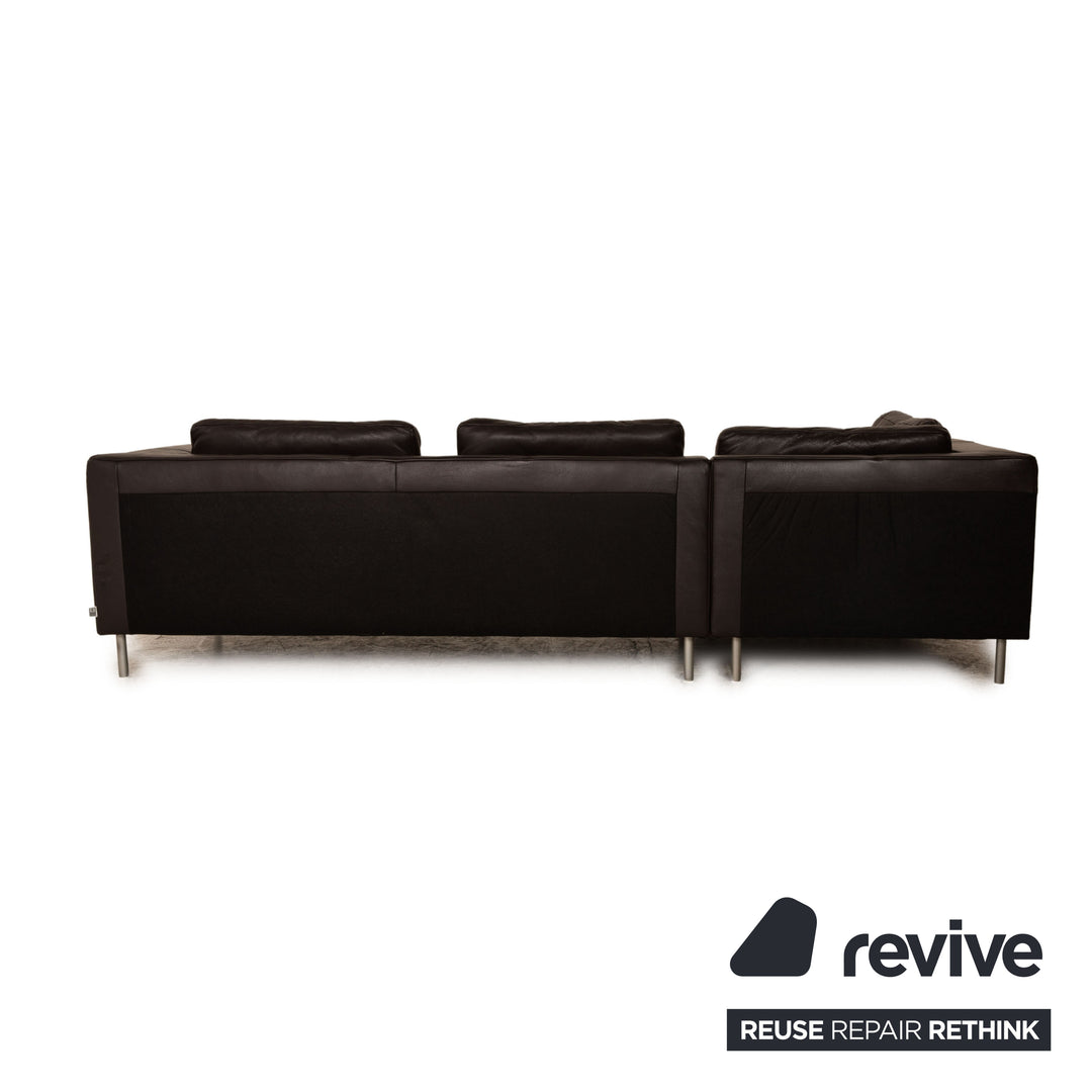 Ewald Schillig Domino Leder Ecksofa Dunkelbraun Sofa Couch