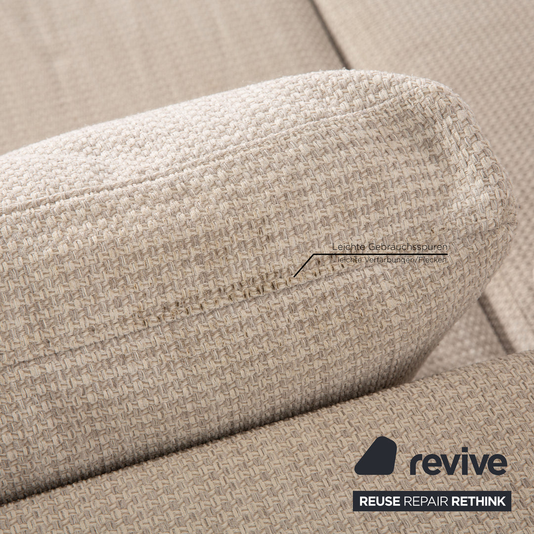 Ewald Schillig Domino Stoff Ecksofa Grau Sofa Couch