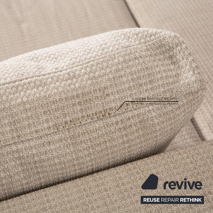 Ewald Schillig Domino Stoff Ecksofa Grau Sofa Couch