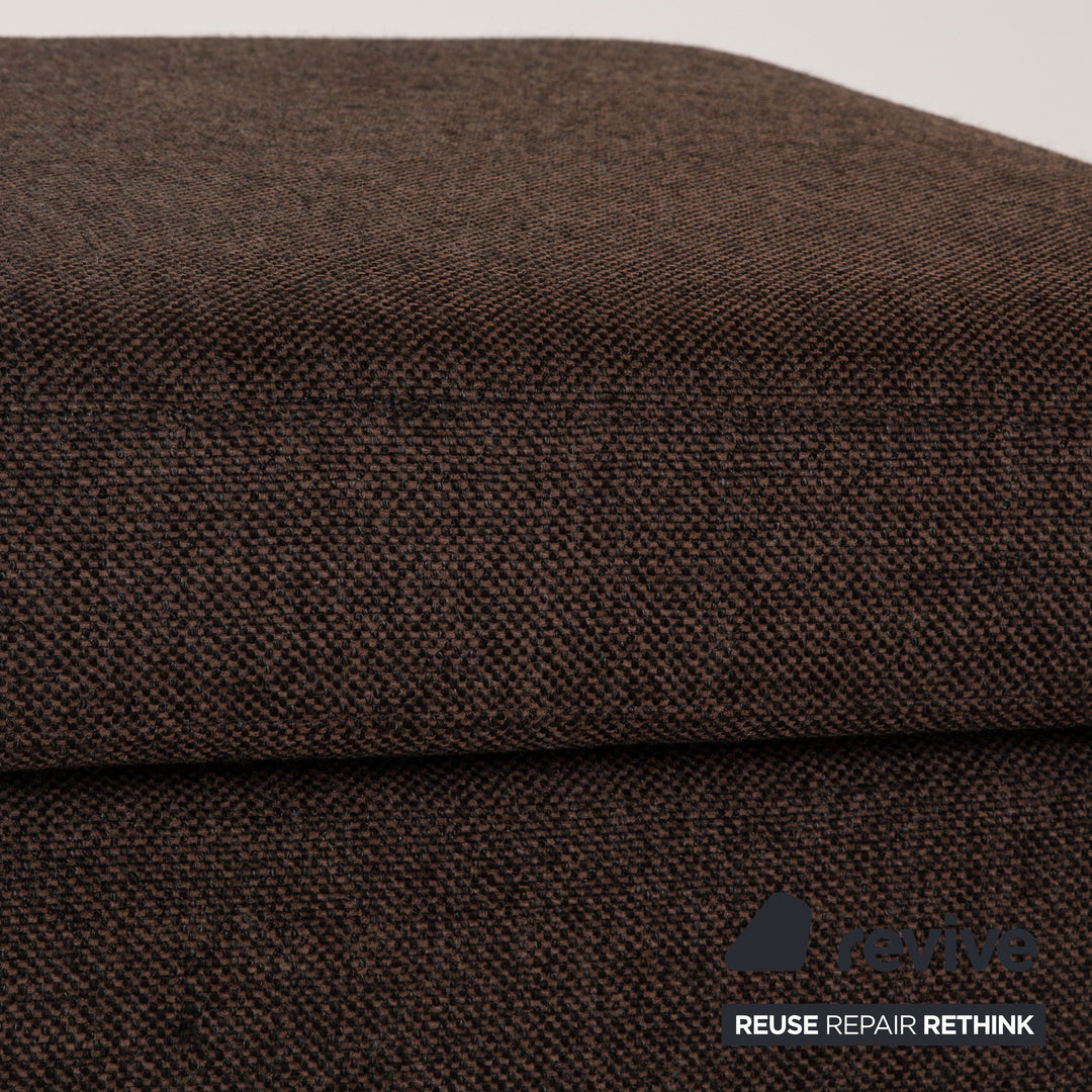 Ewald Schillig Domino fabric stool brown