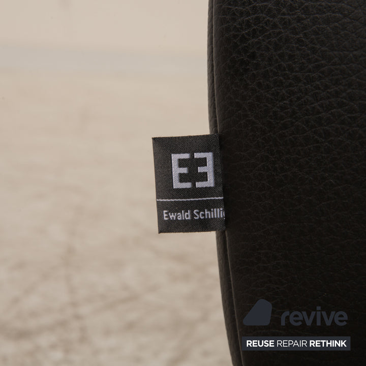Ewald Schillig Dragon Leder Ecksofa Schwarz Sofa Couch Funktion