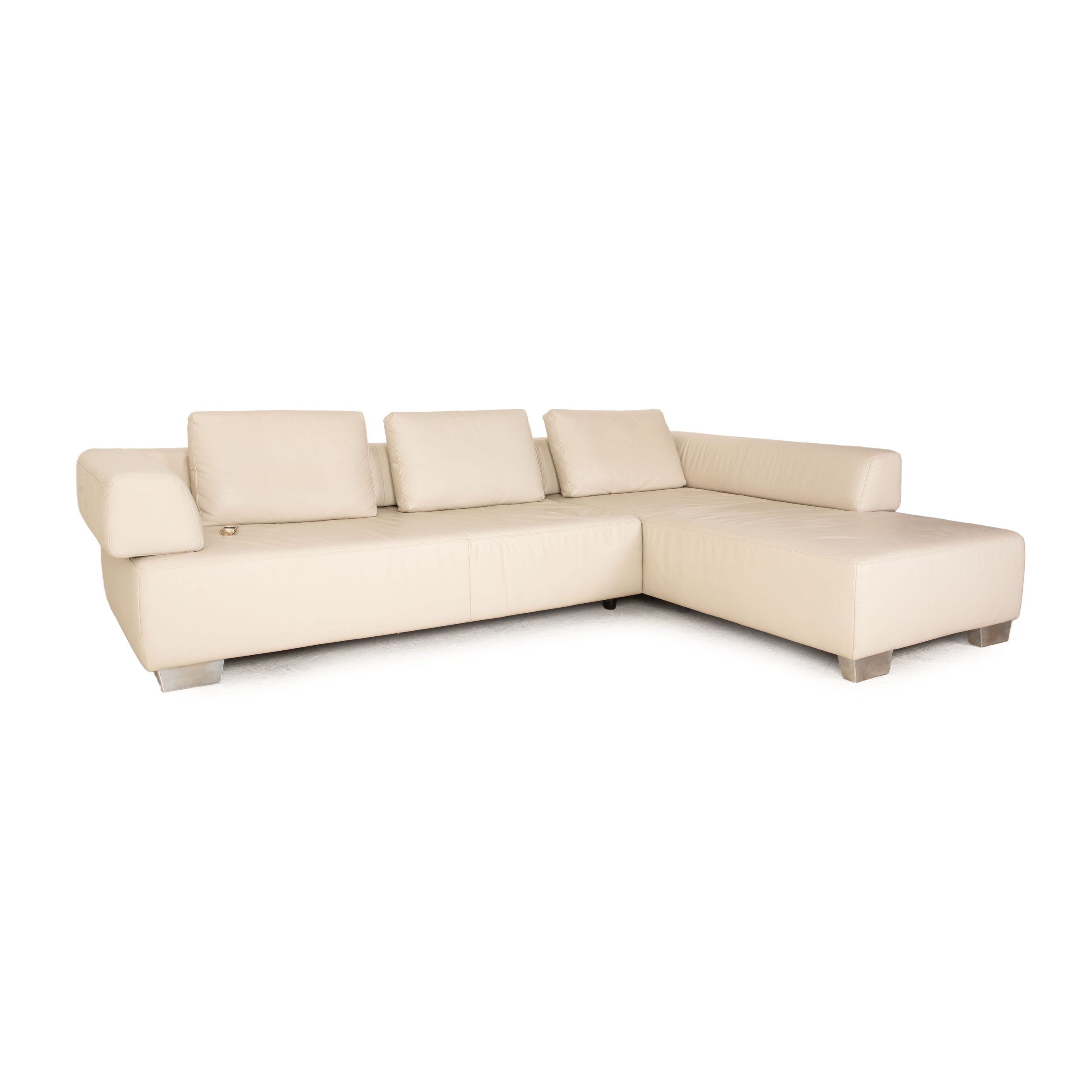 Ewald Schillig Ecksofa Brand Face Beige Leder - 2. Hand - Revive.de