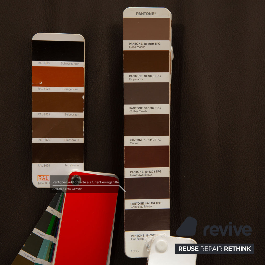 Ewald Schillig Flex Plus Leder Dreisitzer Braun Dunkelbraun Sofa Couch