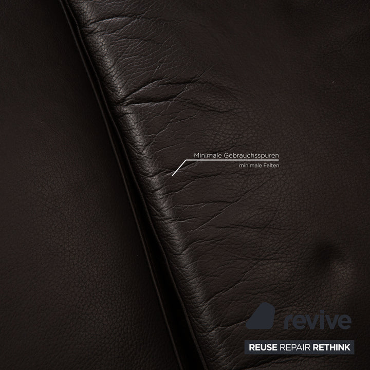 Ewald Schillig Flex Plus Leder Ecksofa Braun Dunkelbraun Sofa Couch Recamiere links