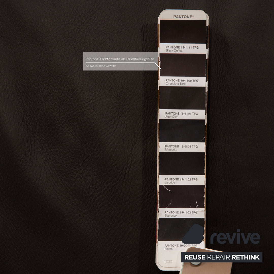 Ewald Schillig Flex Plus Leder Ecksofa Braun Dunkelbraun Sofa Couch Recamiere links