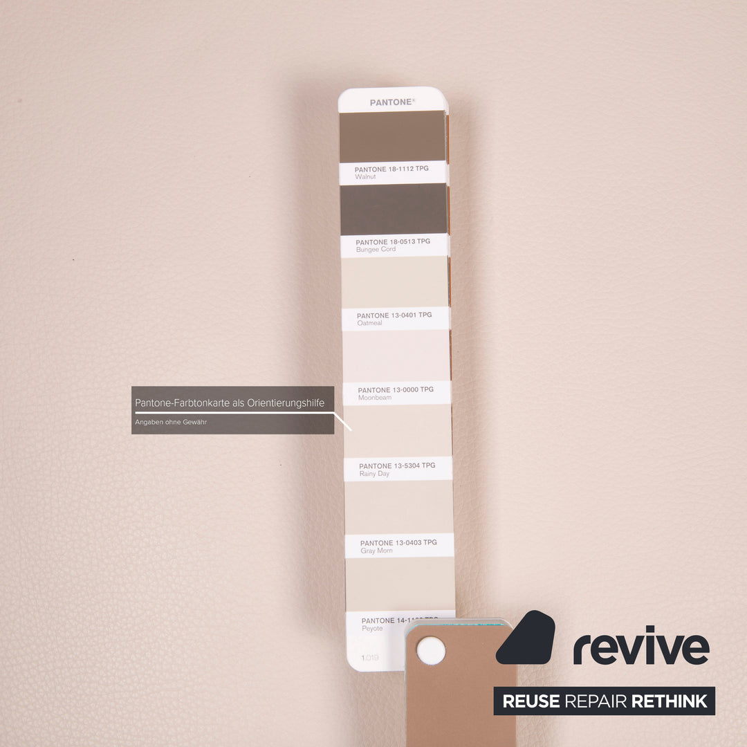 Ewald Schillig Flex Plus Leder Hocker Creme