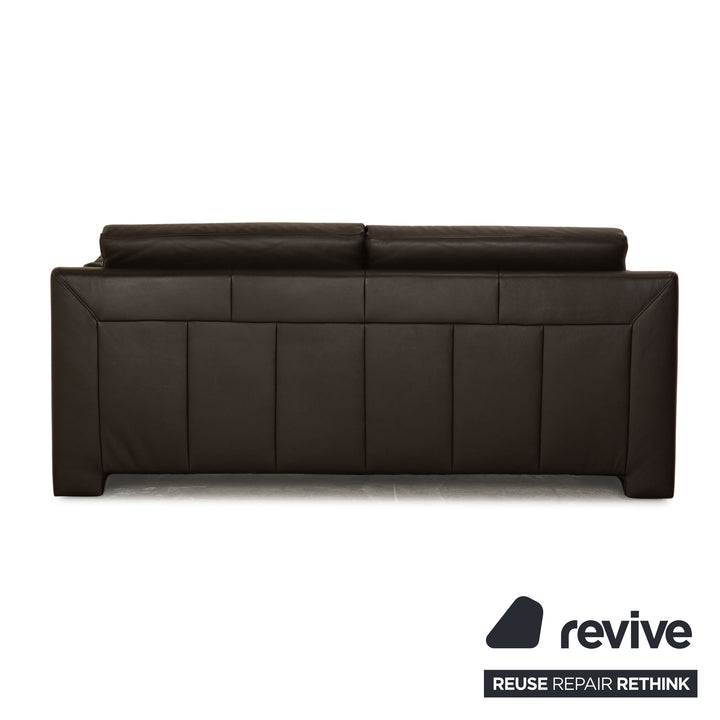Ewald Schillig Flex Plus Leder Zweisitzer Braun Sofa Couch