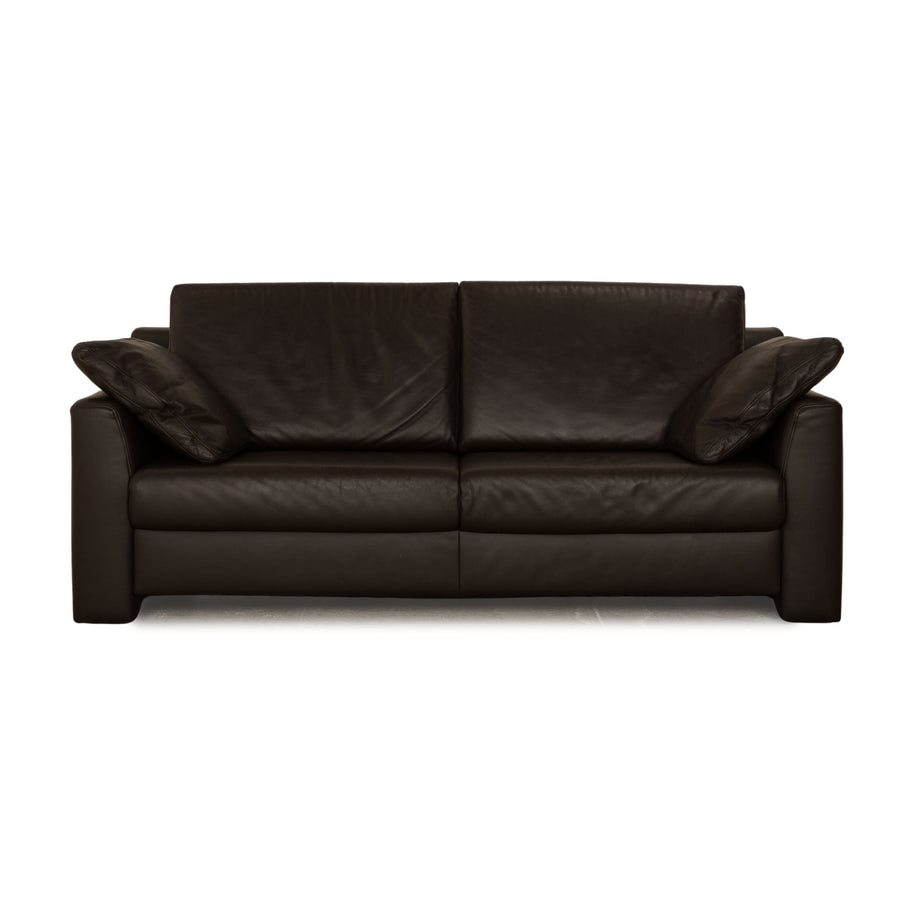 Ewald Schillig Flex Plus Leder Zweisitzer Braun Sofa Couch