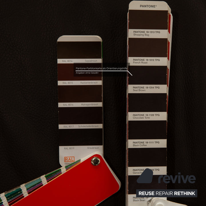 Ewald Schillig Flex Plus Leder Zweisitzer Braun Sofa Couch