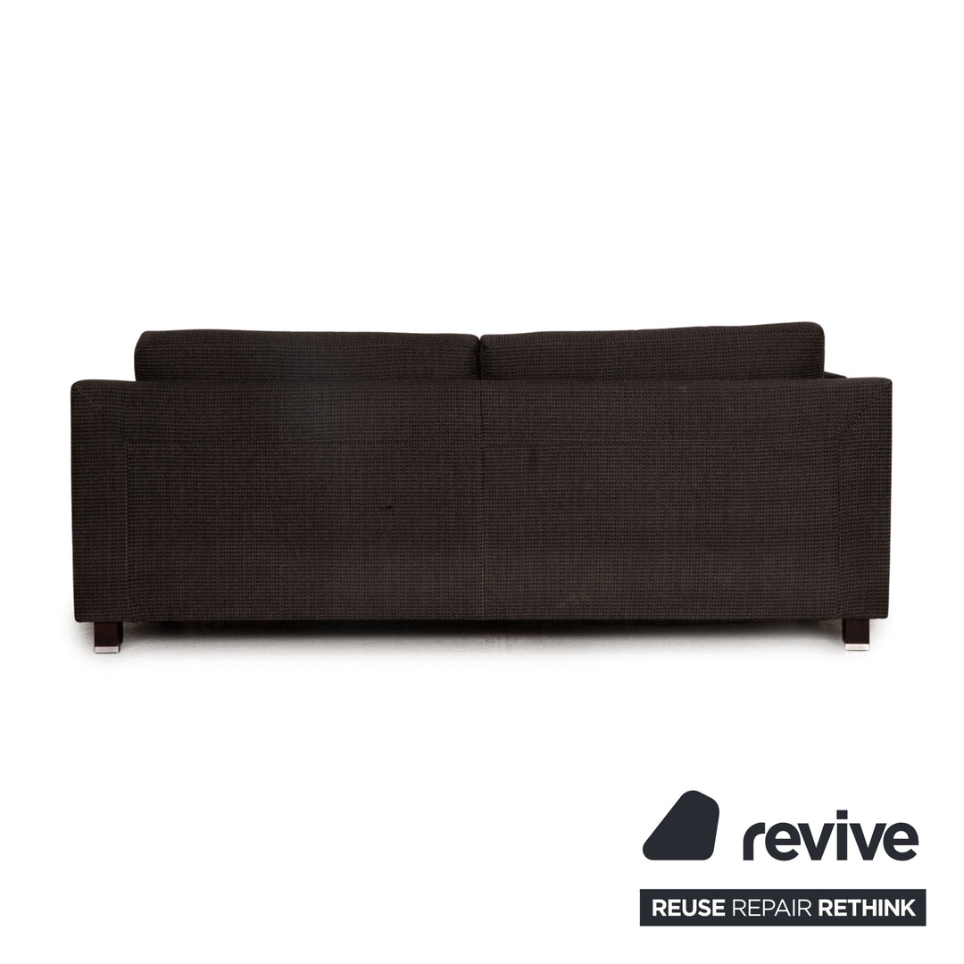 Ewald Schillig Flex Plus Stoff Dreisitzer Grau Couch Sofa