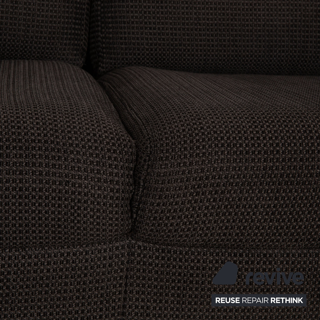 Ewald Schillig Flex Plus Stoff Dreisitzer Grau Couch Sofa