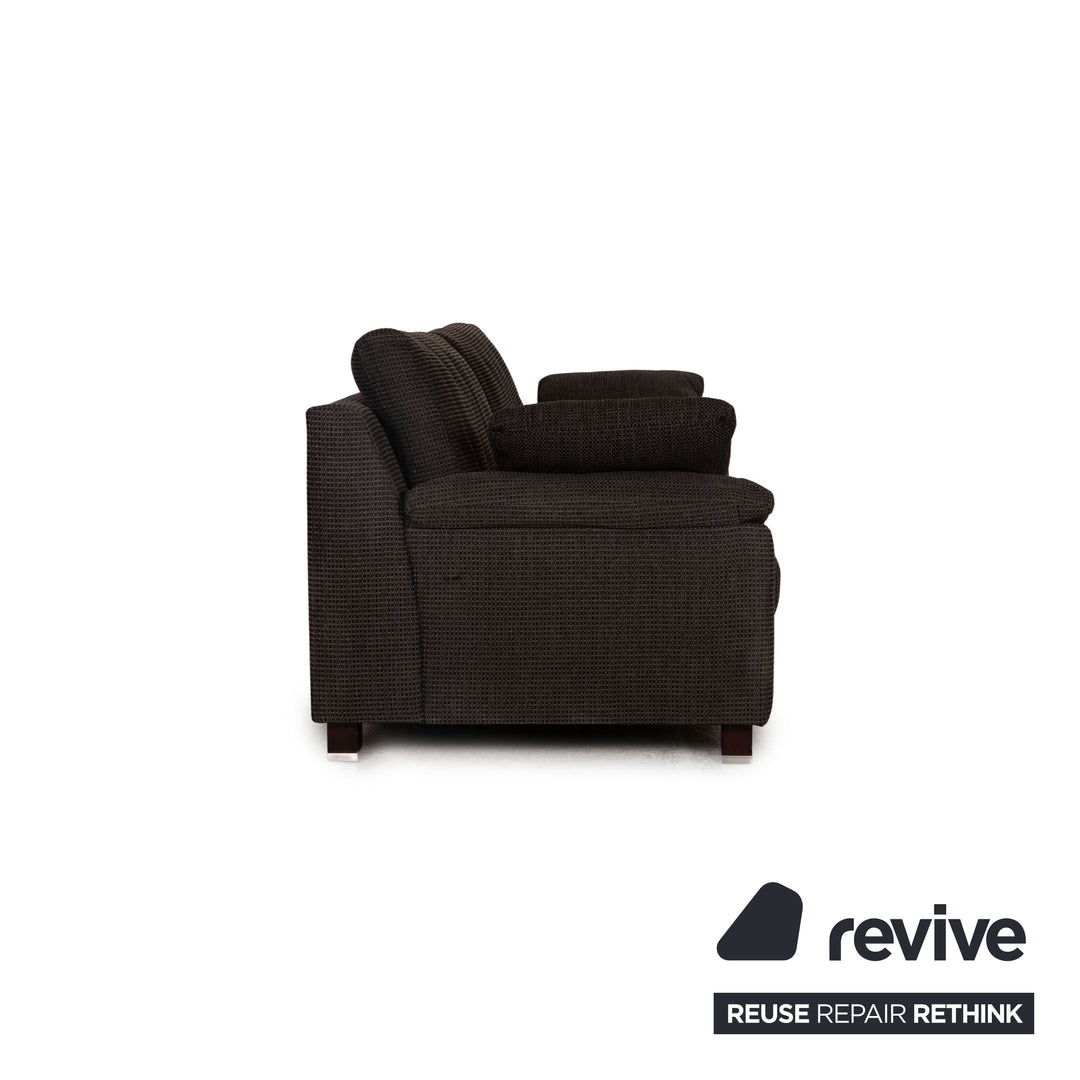 Ewald Schillig Flex Plus Stoff Dreisitzer Grau Couch Sofa