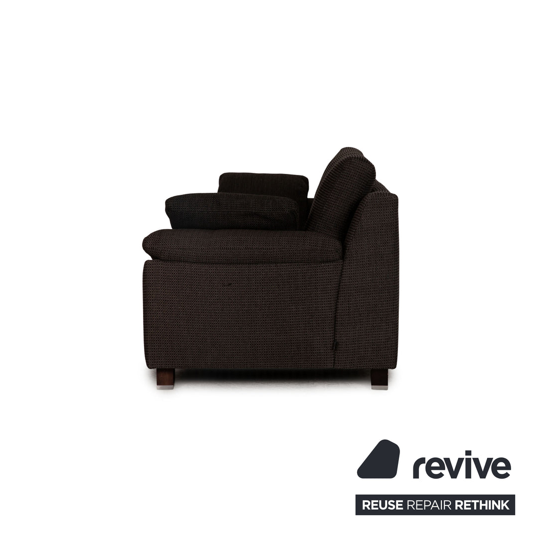 Ewald Schillig Flex Plus Stoff Dreisitzer Grau Couch Sofa