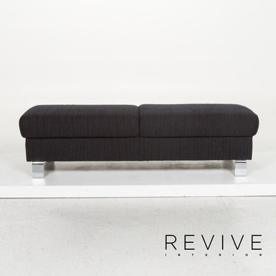 Ewald Schillig Flex Plus Stoff Hocker Dunkelblau Blau Ottoman #13249