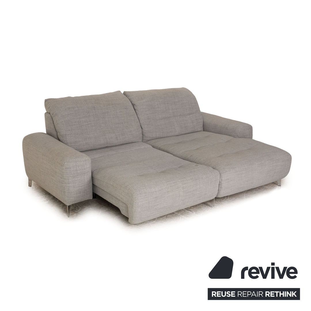 Ewald Schillig Gladiola Plus Stoff Ecksofa Grau Sofa Couch Funktion Recamiere rechts