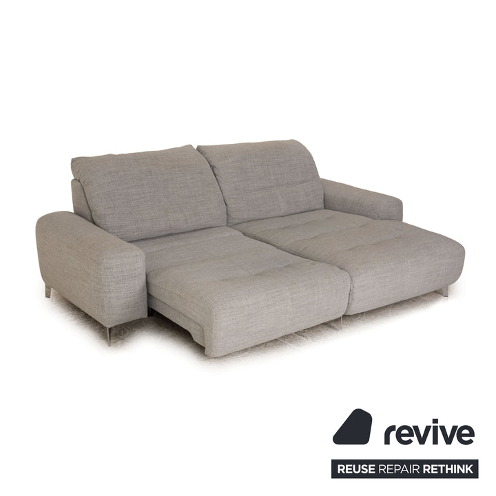 Ewald Schillig Gladiola Plus Stoff Ecksofa Grau Sofa Couch Funktion Recamiere rechts