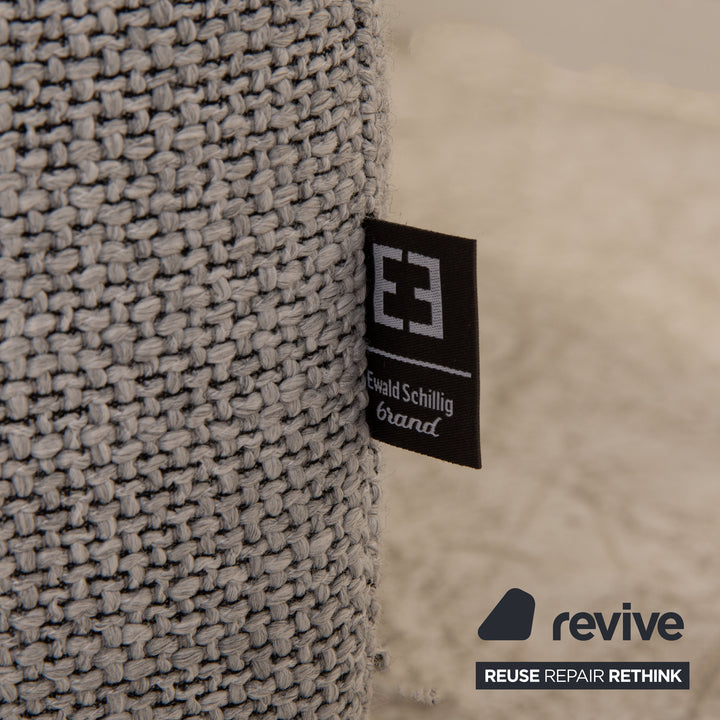 Ewald Schillig Gladiola Plus Stoff Ecksofa Grau Sofa Couch Funktion Recamiere rechts