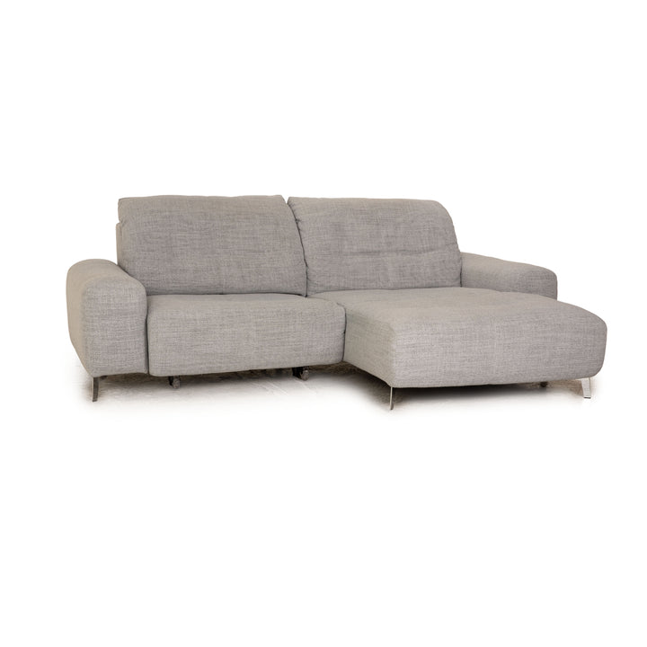 Ewald Schillig Gladiola Plus Stoff Ecksofa Grau Sofa Couch Funktion Recamiere rechts