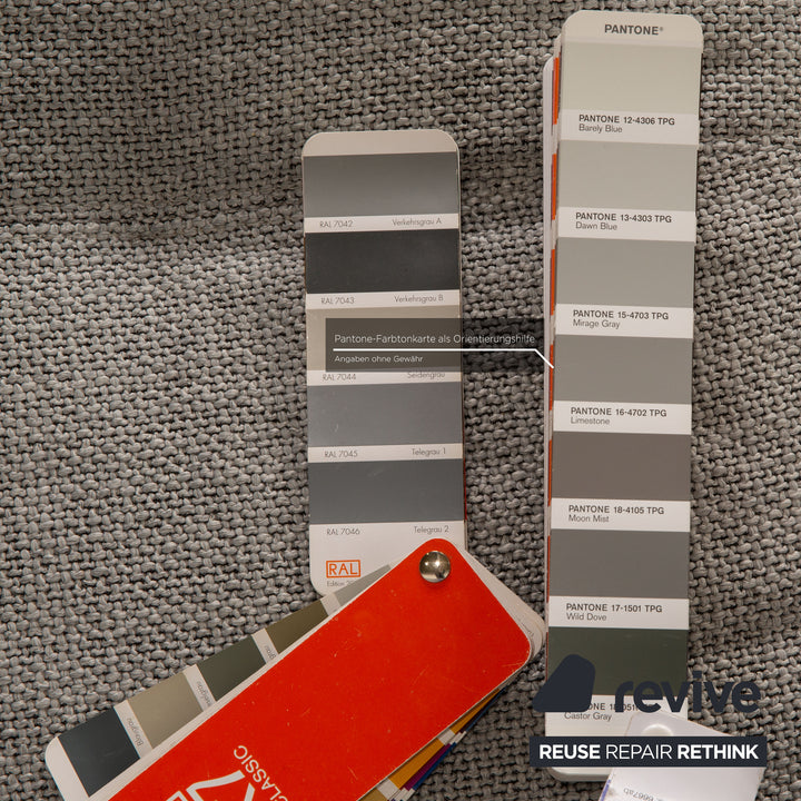 Ewald Schillig Gladiola Plus Stoff Ecksofa Grau Sofa Couch Funktion Recamiere rechts