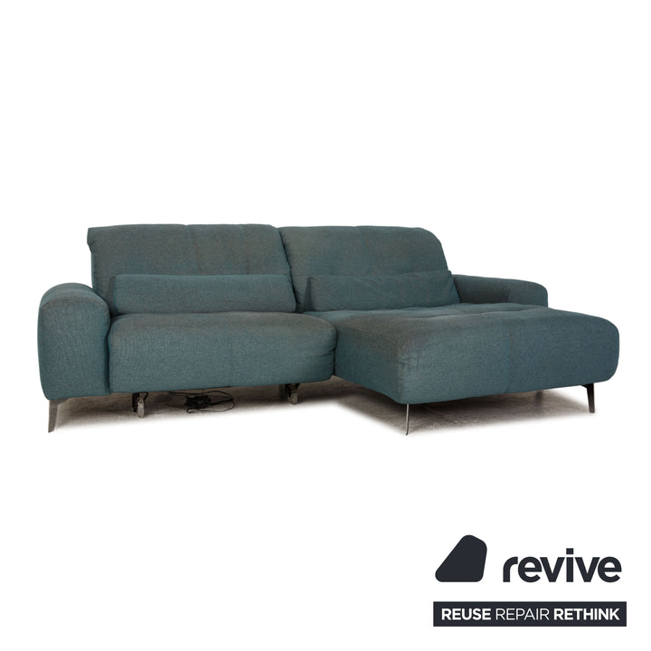 Ewald Schillig Gladiola Plus Stoff Sofa Türkis Zweisitzer elektr. Funktion