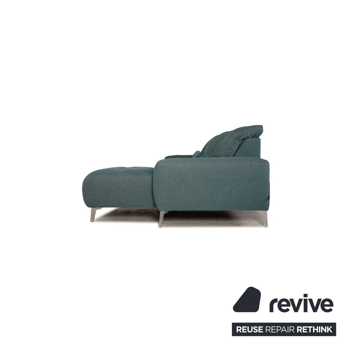 Ewald Schillig Gladiola Plus Stoff Sofa Türkis Zweisitzer elektr. Funktion