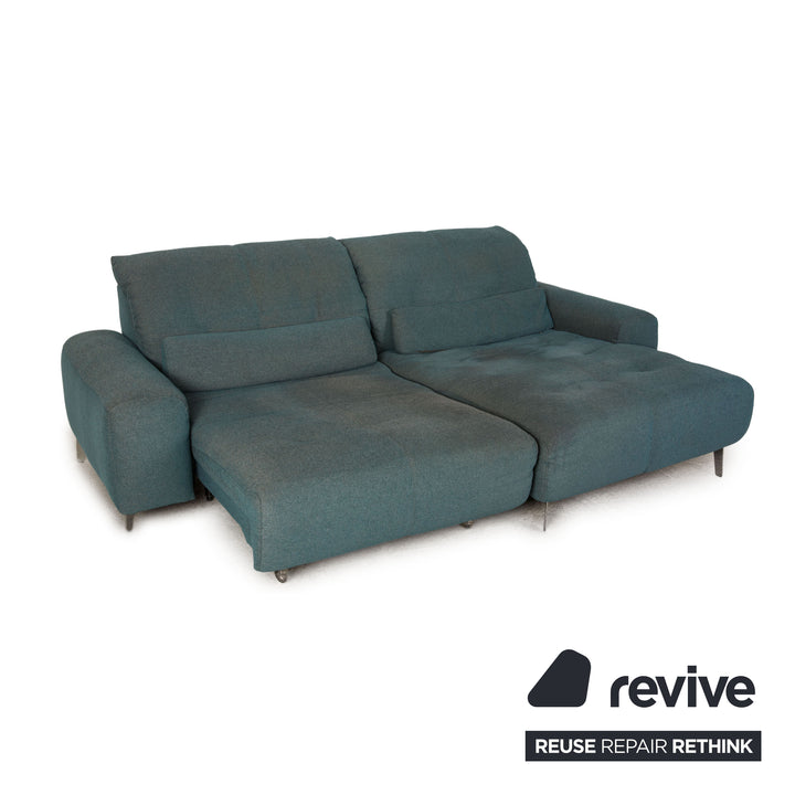 Ewald Schillig Gladiola Plus Stoff Sofa Türkis Zweisitzer elektr. Funktion