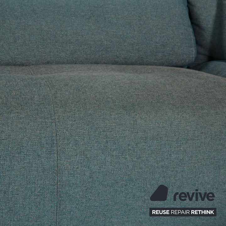 Ewald Schillig Gladiola Plus Stoff Sofa Türkis Zweisitzer elektr. Funktion