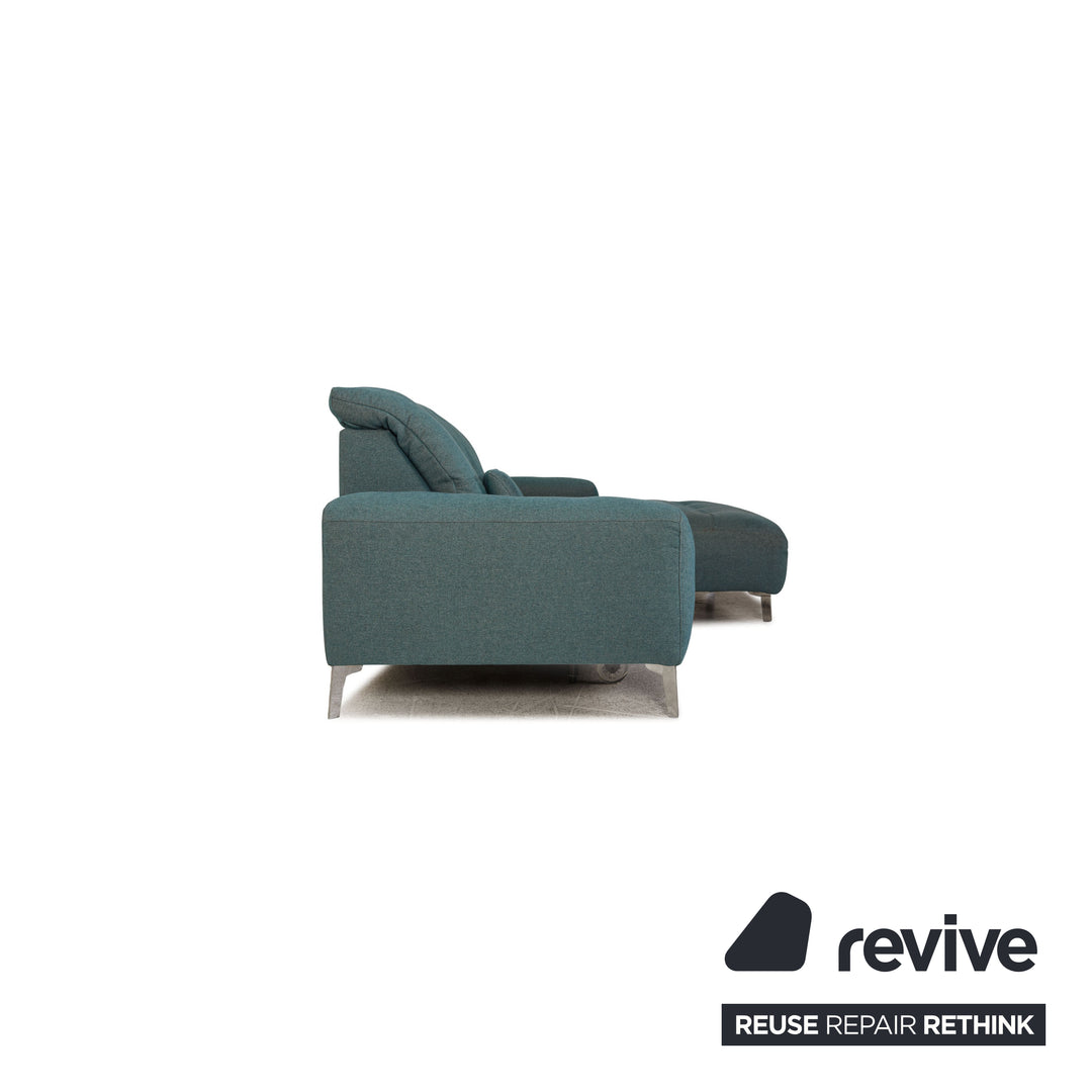 Ewald Schillig Gladiola Plus Stoff Sofa Türkis Zweisitzer elektr. Funktion