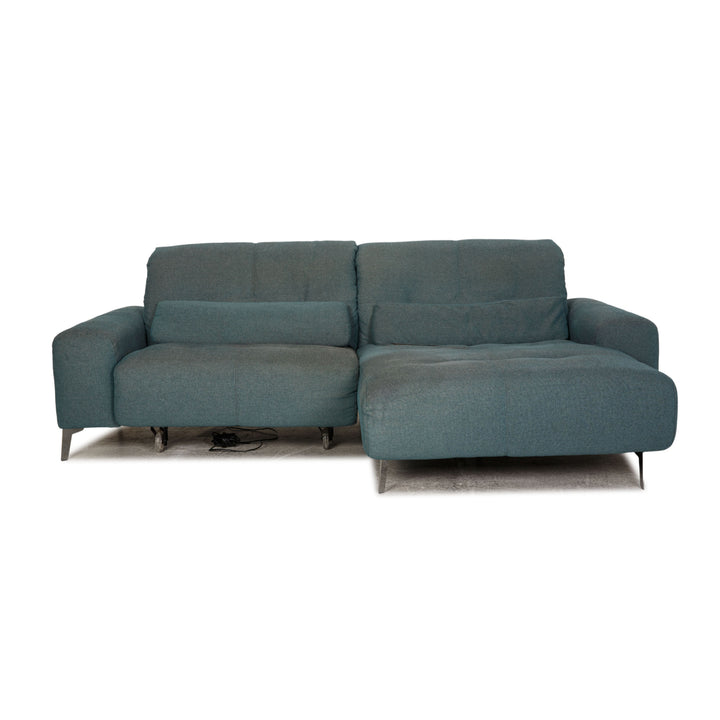 Ewald Schillig Gladiola Plus Stoff Sofa Türkis Zweisitzer elektr. Funktion
