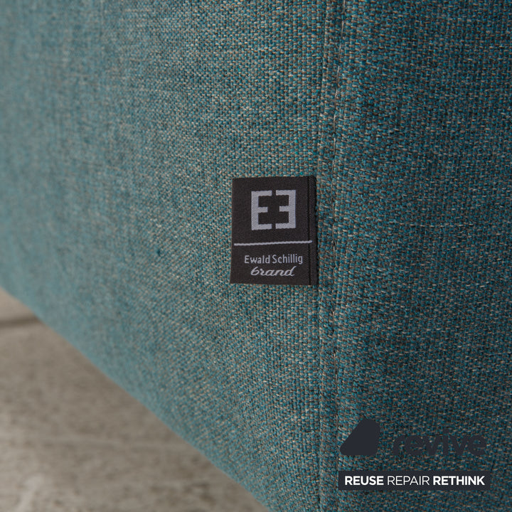 Ewald Schillig Gladiola Plus Stoff Sofa Türkis Zweisitzer elektr. Funktion