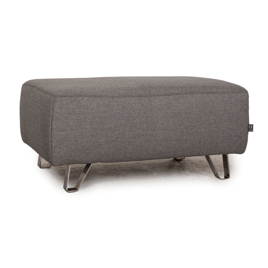 Ewald Schillig Hocker Stoff Grau