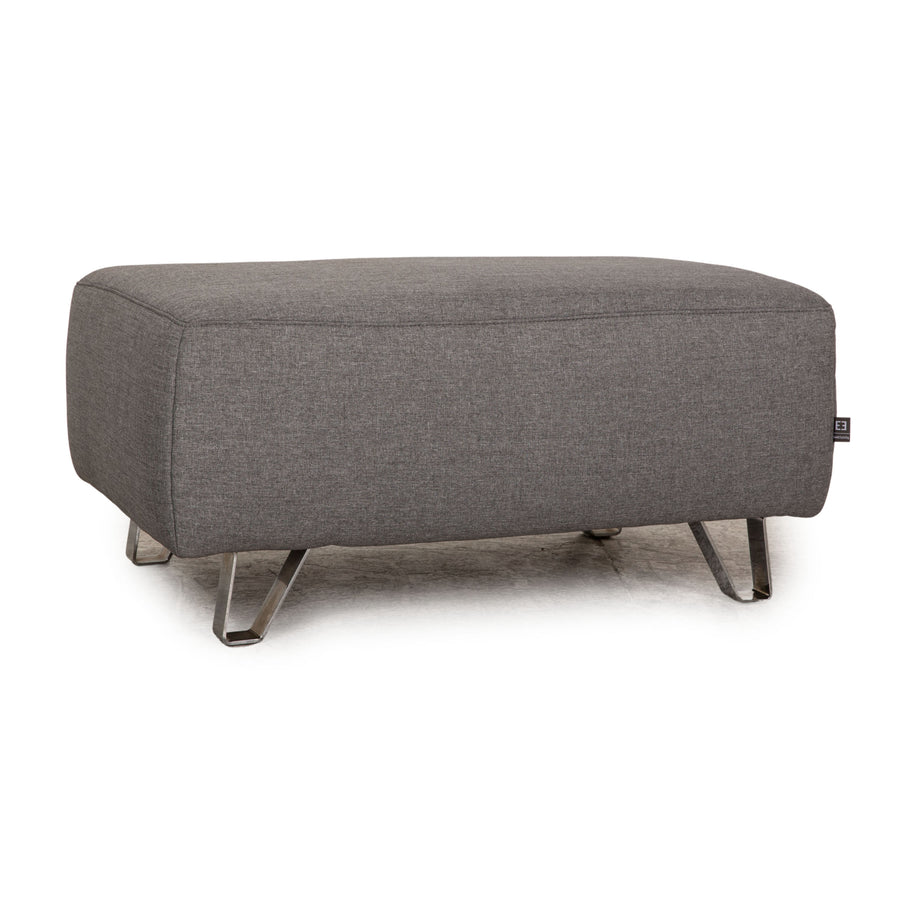Ewald Schillig Hocker Stoff Grau