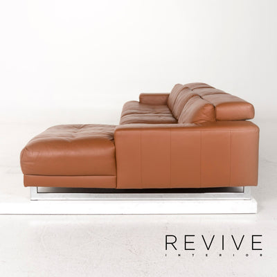 Ewald Schillig Leder Ecksofa Braun Sofa Funktion Couch #12880