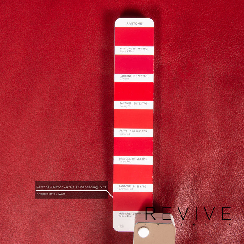 Ewald Schillig Leder Ecksofa Rot Sofa Couch