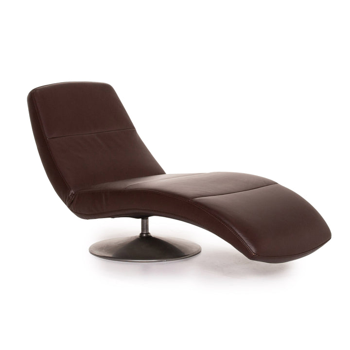 Ewald Schillig Leder Liege Braun Dunkelbraun Funktion Relaxfunktion Relaxliege #15248