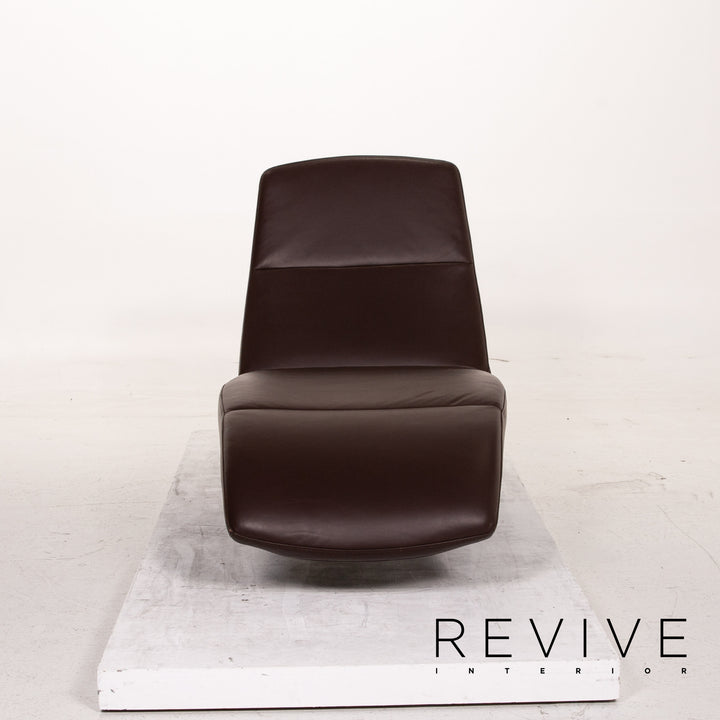 Ewald Schillig Leder Liege Braun Dunkelbraun Funktion Relaxfunktion Relaxliege #15248